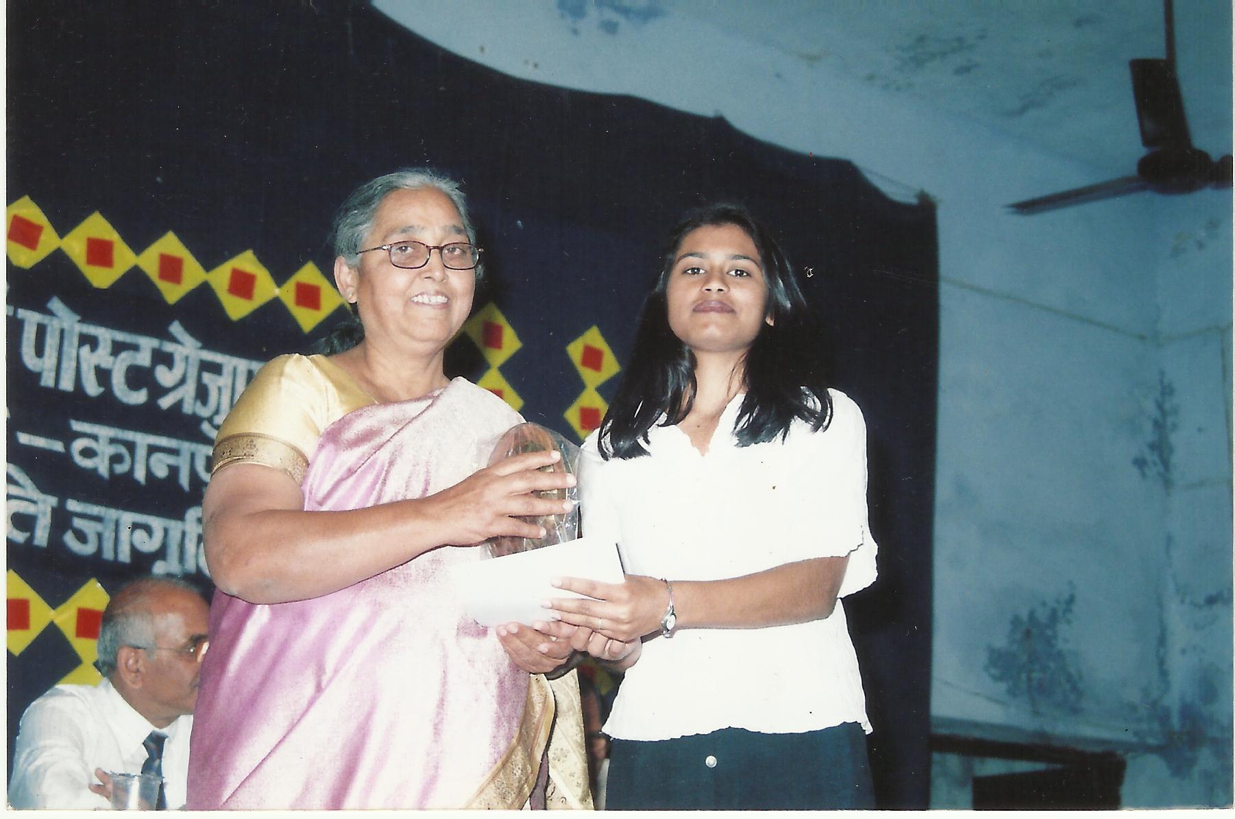 Ist Position in Creative Dance at J.D.P.G College 2008