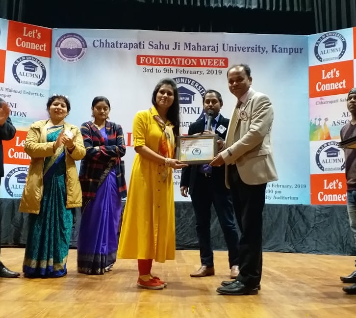 Honoured By Dr. Sidhanshu Rai (Secretary Alumni) 7 Feb 2019