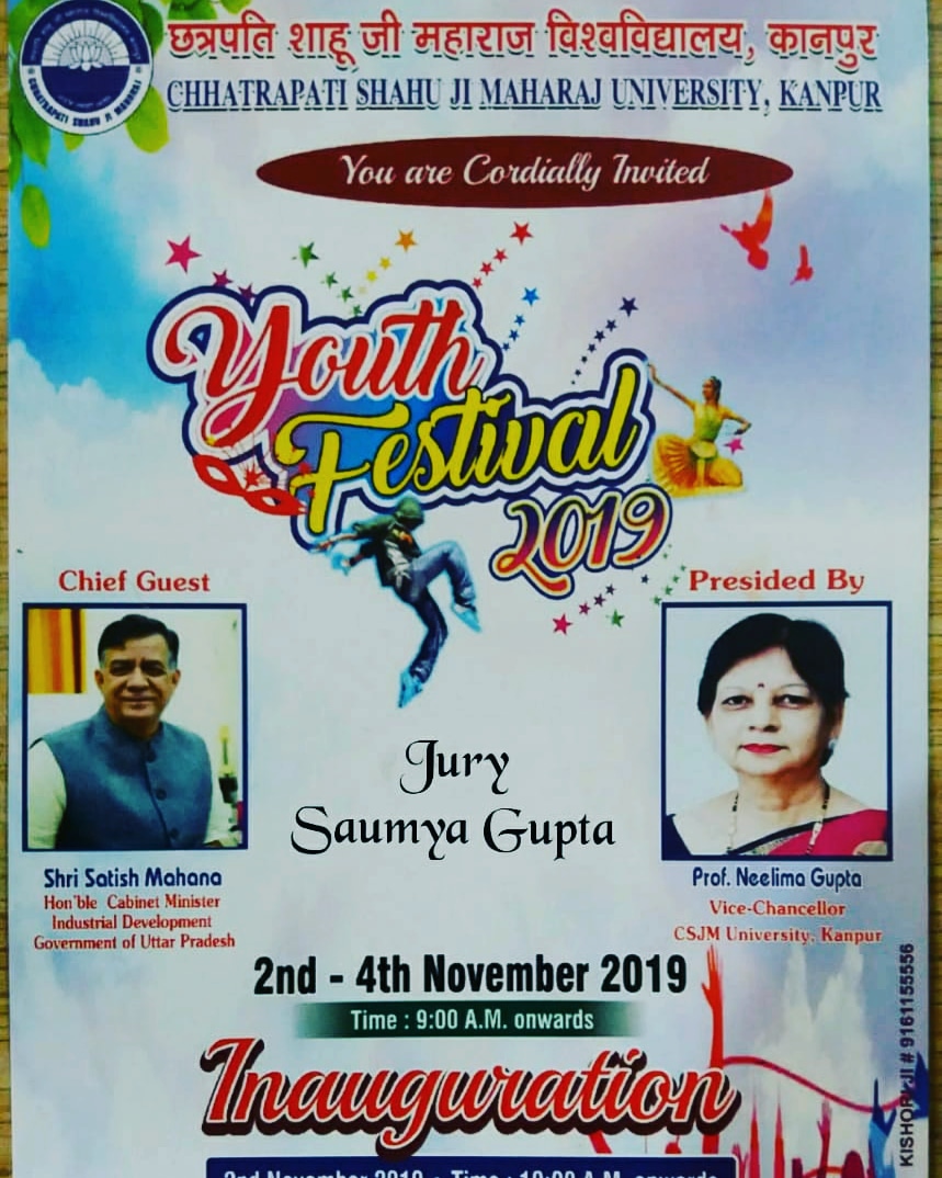 Judged The “Youth Festival” Of CSJMU ‘Grand Finale’ (2 Nov 2019)